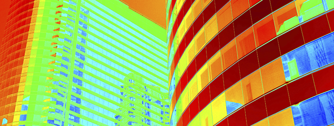 Thermal image of buildings