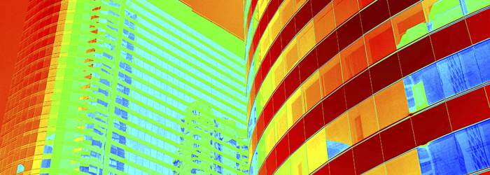 Thermal image of buildings