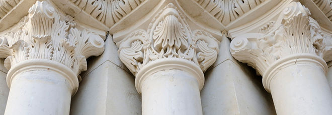 Toscano stone columns