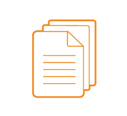 Orange Paper Icon