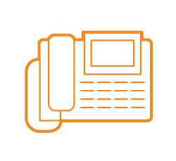 Orange Phone Icon