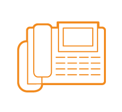 Orange Phone Icon 