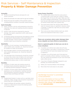 Northbridge Insurance- Self Maintenance & Inspection Report Template 