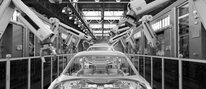 Car manufacturing floor