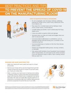 NBI- Best practices and tips to prevent the spread of covid-19 on the manufacturing floor checklist