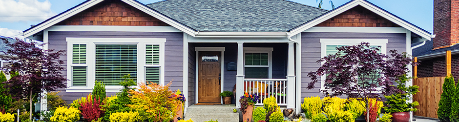 The front of a bungalow home.