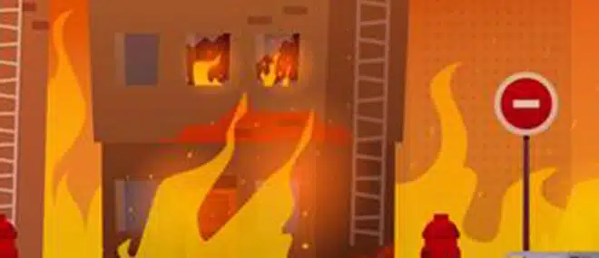 Fire outbreak at business