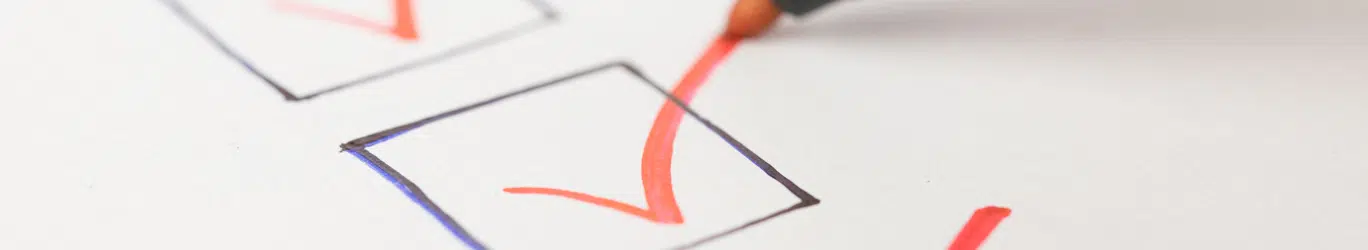 Red checkmark in checkbox