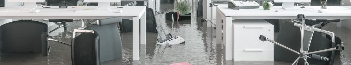 Modern Office Flooded