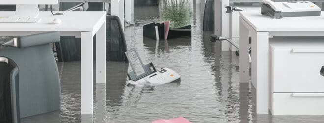 Modern Office Flooded