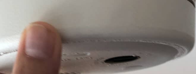 Changing fire alarm battery